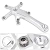 Bike Cranksets, Crank Arms 1 Pair 170MM 130 BCD Bike Alloy Left and Right Crank for Single and Two Piece Road Chainring