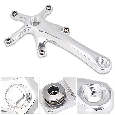 Bike Cranksets, Crank Arms 1 Pair 170MM 130 BCD Bike Alloy Left and Right Crank for Single and Two Piece Road Chainring