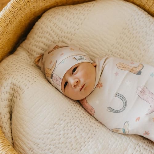 Image of Copper Pearl Swaddle Blankets for Newborns | Soft Stretchy Receiving Blankets for Boys and Girls | Large 46 x 46 Inch Baby Blankets | Lightweight and Breathable Swaddles | Cheyenne