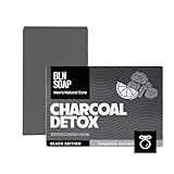 Charcoal Detox Feste Männerseife: Natürliche Seife für Männer, Hand, Körper & Haare,...