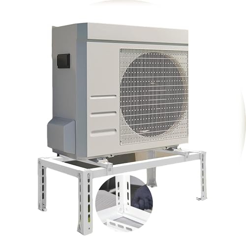Soporte de montaje universal de aire acondicionado para unidades mini divididas, soporte de suelo resistente con diseño ajustable para una instalación segura y optimización del espacio