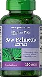 Puritan's Pride Saw Palmetto Extract, Supports Urinary Function and Promotes Prostate heatlh, 180 Count