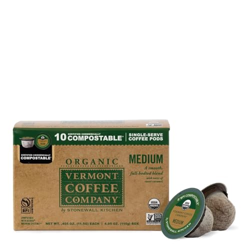 Vermont Coffee Company, Organic Medium Roast, Single-Serve Organi...