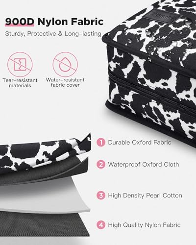 Zannaki ZIP3INCOW 3 Inch 3 Ring Zipper Binder With Shoulder Strap & Handle, Zip Up Three D-Ring Binder Organizer Middle School Supplies thumb #4