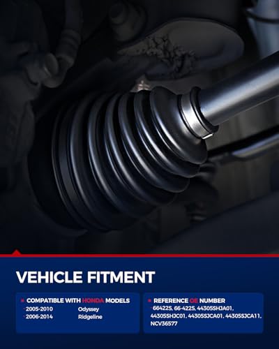 Image of KAX Front Right Passenger Side CV Axle Shaft Assembly Compatible with Honda