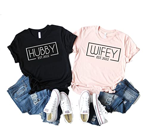 Mr and Mrs Shirts. Couples Shirts. Mr Mrs Shirts. His and Her Shirts. Honeymoon Shirts. Wedding Shirts. Hubby Shirt. Wifey Shirt. Hubby Tee 302