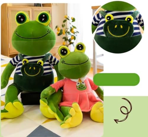 SHINLHUA Cuteness Frog Plush Toy for Couples Soft PP Cotton Filling Adorable Design Safe Materials Easy to Home Decor Present Treefrog Pillow Toy — view 8