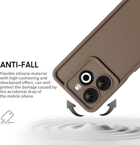 Image of Scalebee Soft Flexible Matt Finish Anti Slip Scratch Proof Camera Protection Silicon Case Back Cover for Techno POP 8 / Spark 20 / Spark 20C / Infinix Smart 8 Brown