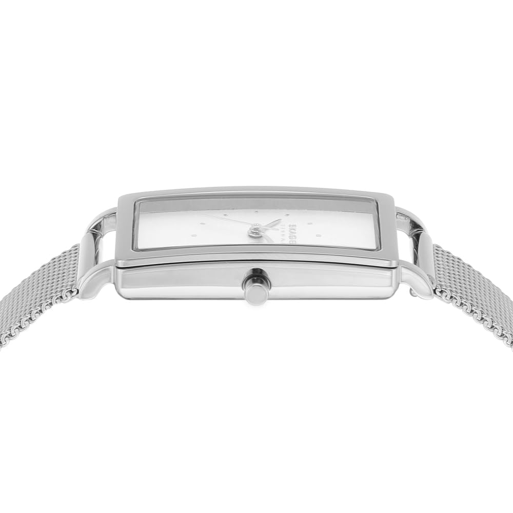 Skagen Hagen Watch for Women, Quartz Three Hand Movement with Stainless Steel or Leather Strap