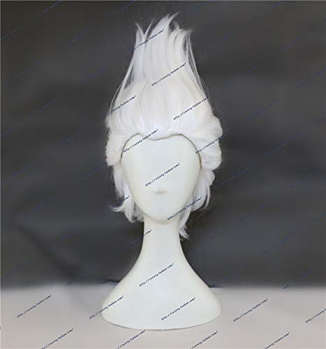 La Sirenita Ursula Cosplay Peluca Blanca Corta Sintética Blanca Corta Sintética Disfraces...