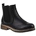 Produktbild stiefelparadies Damen Stiefeletten Chelsea Boots Leicht Gefütterte Booties Leder-Optik Schuhe Profilsohle 145832 Schwarz Cabanas 39 Flandell