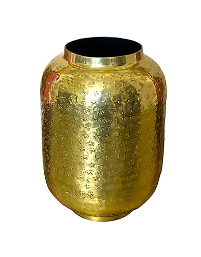 Metal Antique Gold Vase Modern Decor Decorative for Flowers Buds