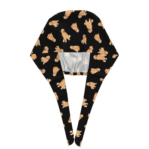 Image of Working Cap Scrub Cap with Sweatband Adjustable Unisex Women Tie Back Hat Nurse Surgical Caps