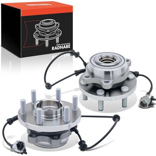 Frankberg 2x Wheel Bearing Hub Wheel Hub Front Axle both sides for NP300 Navara D40 Pathfinder III R51 2005-2020 40202EA300