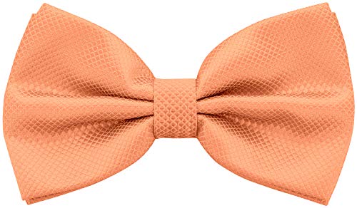BomGuard Nœud papillon réglable pour homme, pré-noué avec fermeture à crochet, costume smoking, etc. avec fermeture à crochet, corail, taille unique