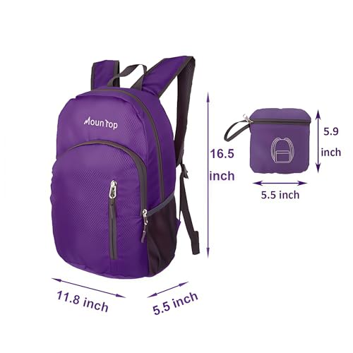 Mochila plegable liviana resistente al agua para senderismo miniatura 3
