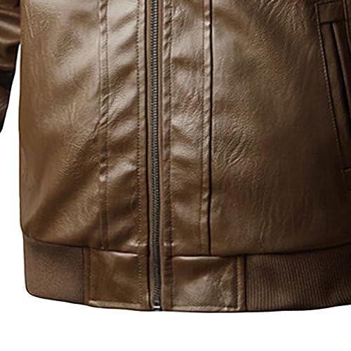 Veste de motard décontractée en cuir cargo pour vos sorties