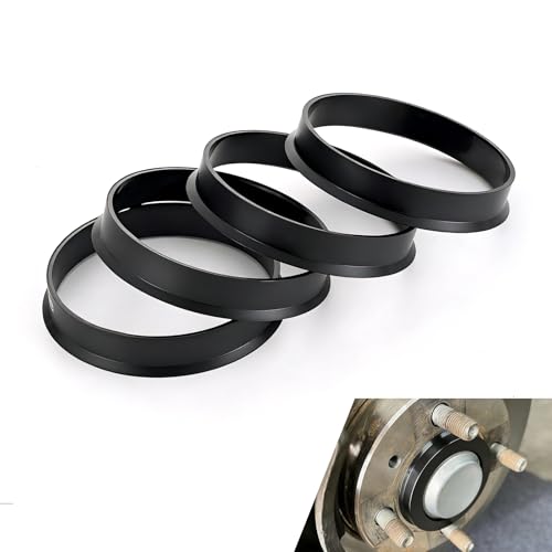 Ypoyney 4 PCS Car Hub Centric Rings 66.6mm OD to 57.1mm ID Shock Absorbing Hub Rings Plastic Hubcentric Rings Compatible with 57.1mm Vehicle Hubs and 66.6mm Wheel Center Bore