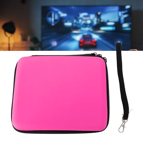 Image of Pomya Protective Hard Shell Travel Carrying Case for 2DS with 8 Game Card Holders, Shockproof Dust Proof, Lightweight Design for Everyday Guard and Travel (Pink)