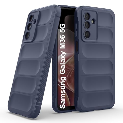 Image of Zapcase Back Case Cover for Samsung Galaxy M36 5G | Compatible for Samsung Galaxy M36 5G Back Cover | Liquid Silicon Magic Case with Camera Protection | Sapphire