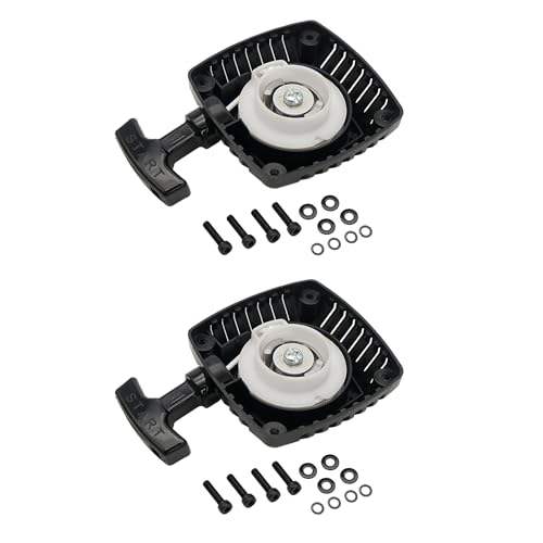 ECOYIN Pull Start Starter Aluminum Core 2pcs for 1/5 RC HPI 26 28 29 30 30.5cc ROVAN Hobby Model Gas Gasoline Engine Petrol Car Buggy Upgraded Hop-Up RC CAR Accessories