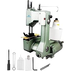 Maquina De Coser Zapatero MXBAOHENG GK9-18 Maquina Coser Portatil Maquina de Coser Sacos Maquina de Coser Lonas 800 rpm/min para Coser Bolsa Tejida / Arroz / Papel / Plástico