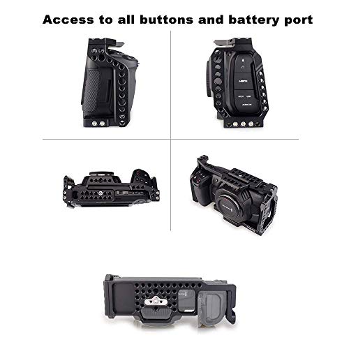 Image of BMPCC 4K / 6K Camera Cage Kit + Wooden Side NATO Handle