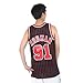 Adult Dennis Rodman Chicago Bulls Mitchell & Ness NBA Black Pinstripe Throwback Swingman Jersey - Men's