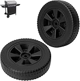 Grill Replacement Parts for Charbroil Grill Wheels G210-0018-W1 463320107 463320707 Replacement, Thermos 461320508 461442114 Parts,Grill Master HN7501EPB, Kenmore 920.16203, Sunbeam Wheels 8'' Plastic