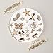 COYWX 24PCS Summer Beach Gold Shoe Charms for Girls and Women, Ocean Theme Gold Bling Shoes Charms with Butterfly, Starfish, Bowknot, Mermaid, Slippers, and Pearl Accessories for DIY Party Look