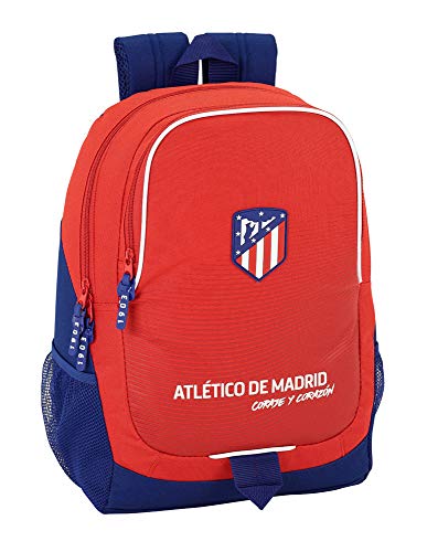 Safta Mochila Escolar Atlético De Madrid  Coraje  Oficial 320x160x440mm