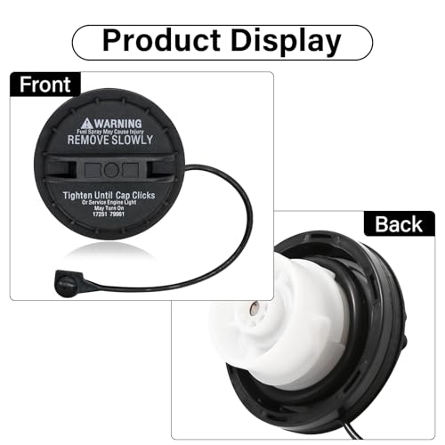 Image of Gas Cap, Fuel Cap Compatible with Nissan Infiniti - 2005-2007 Armada, 2004 Pathfinder Armada, 2004-2007 Titan QX56, 2003-2007 G35, 2006-2007 M35 M45, 2002-2006 Q45, Replace 17251-AR201, 17251AR201