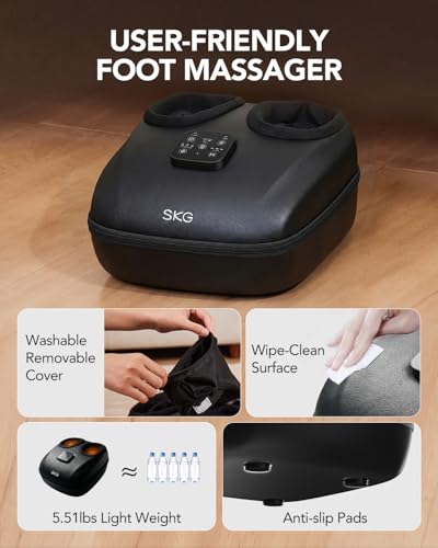 SKG YS100 Foot Massager with Heat and Remote, Birthday Gifts for Women - image 5
