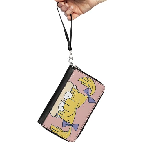 Buckle-Down Women's PU Zip Around Wallet Rectangle-Rugrats, 7.5"x4.5"2