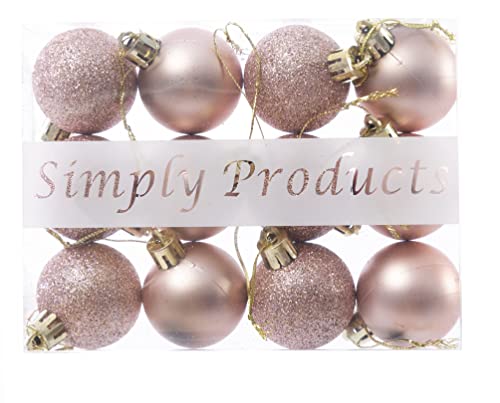 Simply Products Christmas Tree Decoration Baubles 3.8cm, Great Christmas Tree Hanging Ball Decorations - Image 3