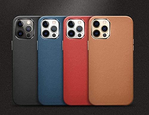 Étui cuir complet iPhone 12 Pro antichoc avec protection caméra bleu - 2