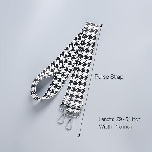 Image of chushui Silver Hardware Purse Strap,Replacement Crossbody Adjustable Shoulder Strap for Handbag Bag