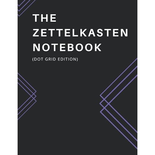 The Zettelkasten Notebook: 8.5 x 11" soft cover book, 200 pages - one Zettel Note per page with DOT GRID, quick note-taking section. Record notes now and update your Zettelkasten system later.