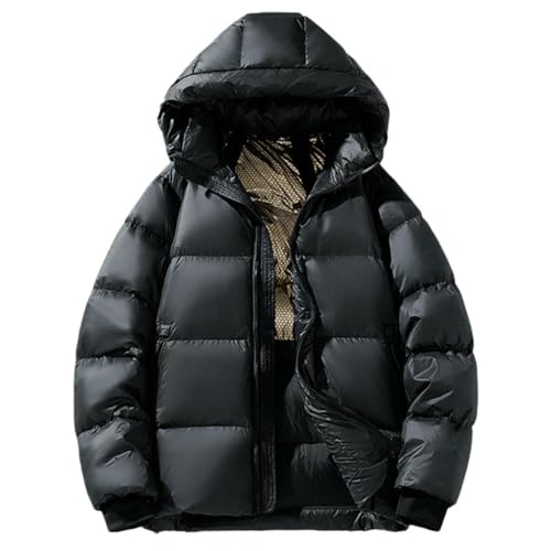 Veste d'hiver courte homme à capuche pour affronter le froid urbain