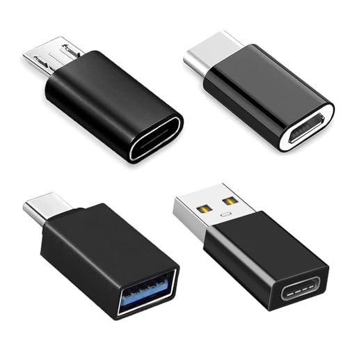 JianZHE Adaptadores USB C (4 Piezas), Adaptador USB C a USB 3.0 OTG, Compatible con MacBook Pro, Samsung