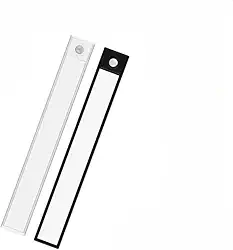 Led para Cozinha, Luminãária de Teto para Cozinha de Led, Smart Luminária Inteligente Ultra com Sensor de Movimento sem Fio E Recarregável Usb Fino Barra(20CM | BRANCO,1 Luminária)