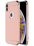 iPhone Xs Max Case,RORSOU 3 in 1 Ultra Thin and Slim Hard Case Coated Non Slip Matte Surface with...