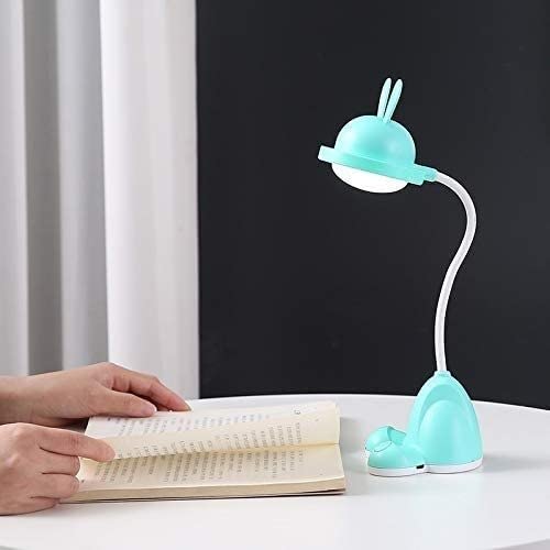 Lampa biurkowa LED, składana i obrotowa lampka do czytania z ładowaniem USB, przenośna lampa stołowa do domu i biura