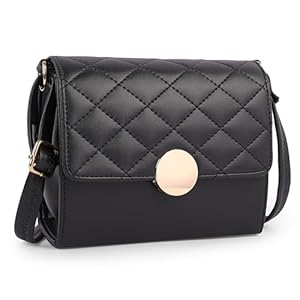 ADISA Women's Girls Quilted Round Gold Sling Bag (SL5149) 40 41zTtNjtaGL. SL500 . SS300