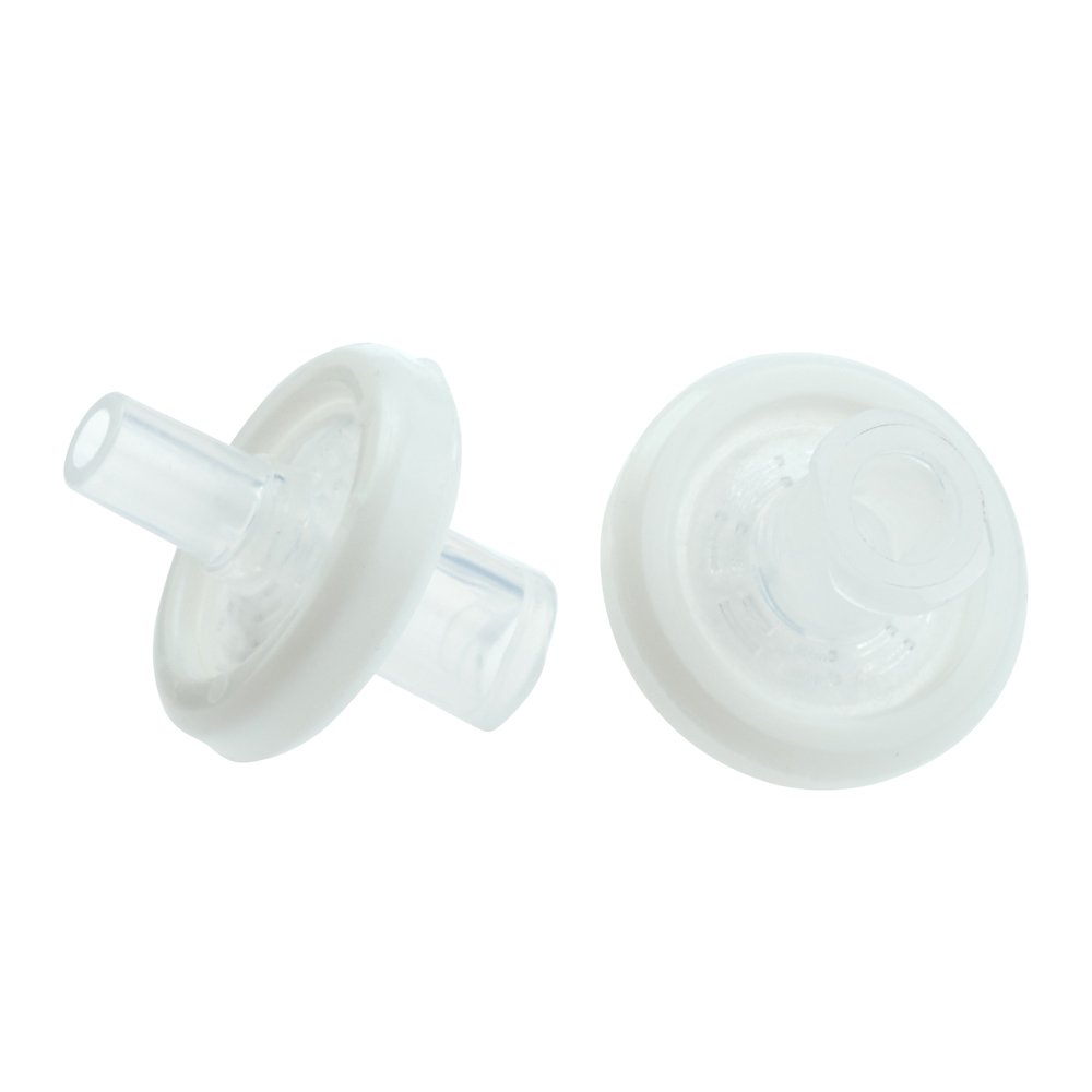 Celltreat 229758 Syringe Filter, PTFE Membrane, Sterile, 0.45µm Port Size, 13mm Diameter, White (Case of 75)