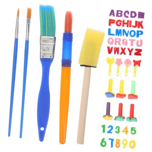 Gadpiparty 1 Juego Sellos de Esponja Coloridos Kit de Pintura Esponja Manualidades y Arte Infantil