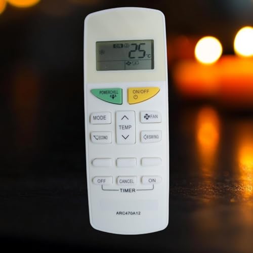 Image of Air Conditioner Remote Compatible with /Replacement for Dalkin. Ac Remote |Model -ARC470A12, arc470a12 | Match Your Existing Remote Before Placing Order | Exactly Same Will Only Work