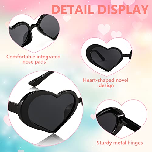 FEISEDY Heart Shaped Sunglasses for Women Men Fashion Vintage Love Eyeglasses B90844