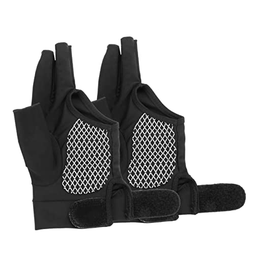 VANZACK Glove for Playing Pool Billiard Cue Glove Snooker 3 Fingers Breathable Size l