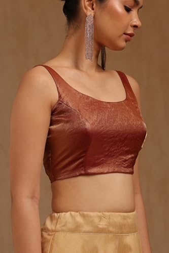Image of Soch Women's Glass Tissue Sleeveless Blouse